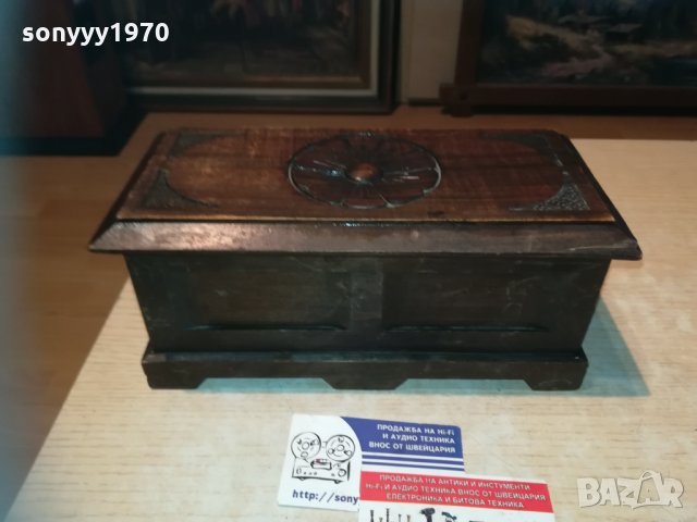 дървена кутия-25х12х11см-внос франция, снимка 5 - Колекции - 30194075