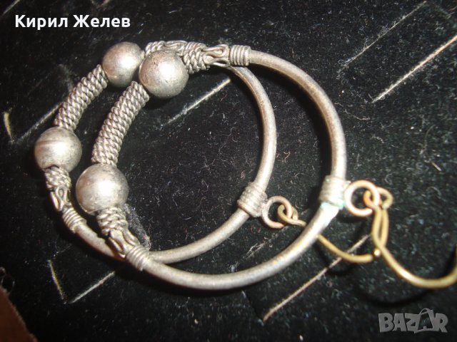 СТАРИ РЕТРО АРТ СРЕБЪРНИ ОБЕЦИ или ПОСРЕБРЕНИ РЪЧНА ИЗРАБОТКА 8052, снимка 9 - Антикварни и старинни предмети - 30330958