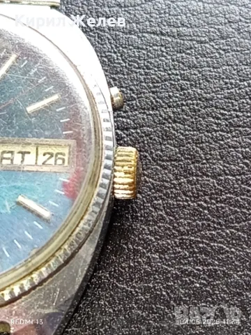 Стар механичен часовник мъжки Слава СССР 26 камъка за ремонт части КОЛЕКЦИЯ 48093, снимка 5 - Антикварни и старинни предмети - 50149932