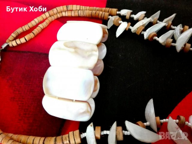 Комплект от естествен седеф 1, снимка 7 - Бижутерийни комплекти - 32089841