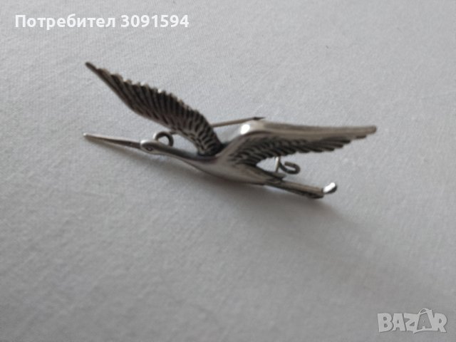  Стилна Брошка щъркел , снимка 3 - Други - 44258575