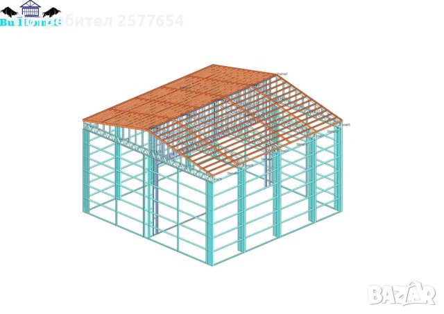 ЛИЗИНГ -Халета, Хале, Магазини, Магазин, Складове 560м2-20м х 28м х 10, снимка 2 - Строителни материали - 44159033