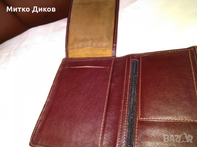 Портмоне естествена кожа АЗА 147х105 мм, снимка 7 - Портфейли, портмонета - 29848250
