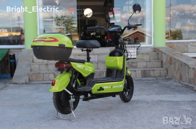 Електрически скутер с двойна седалка EBZ14, 14" гуми, 500W, 48V GREEN, снимка 3 - Мотоциклети и мототехника - 41816693