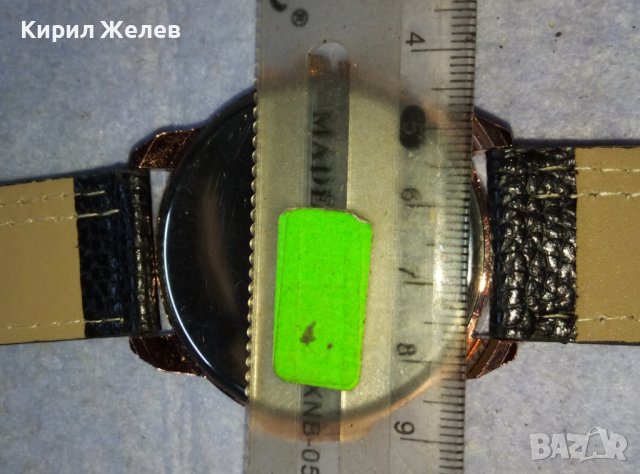 КРАСИВ СТИЛЕН КВАРЦОВ МЪЖКИ РЪЧЕН ЧАСОВНИК с КАИШКА - РАБОТЕЩ 14660, снимка 4 - Мъжки - 42142946