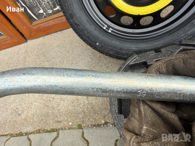 Авариен Комплект 16" Гума C Джанта 5х112/Крик/Ключ/Кука -VW/AUDI/ VAG- , снимка 3 - Гуми и джанти - 53892550