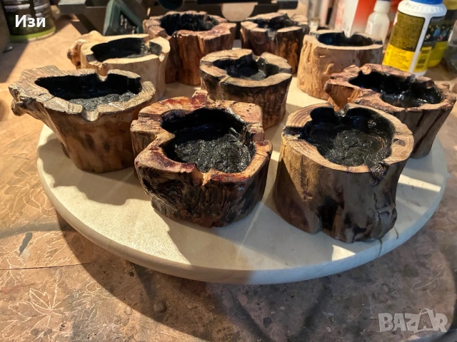 Пепелници от дърво, снимка 5 - Други стоки за дома - 53942880