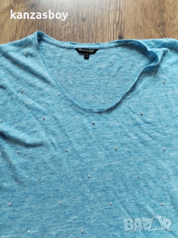 massimo dutti - страхотна дамска тениска КАТО НОВА ХС