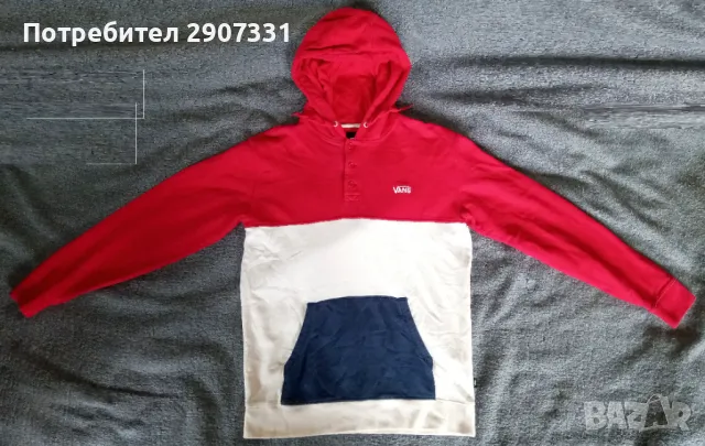 суичър с качулка (hoodie) Vans. трикольор