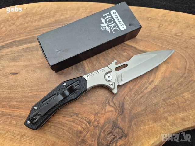 Руски сгъваем нож НОКС Мантуст-2С, снимка 4 - Ножове - 53005785