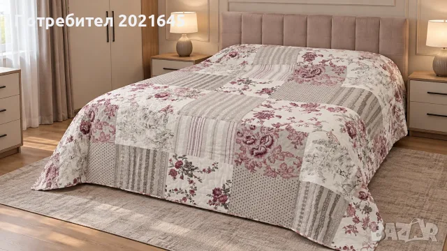 Шалте 220/240см, снимка 2 - Покривки за легло - 56513435