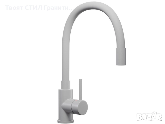 STOP! Christmas Сив кухненска мивка OSLO 50 XXL+ Смесител FLEX+Сифон, снимка 4 - Мивки - 52638102