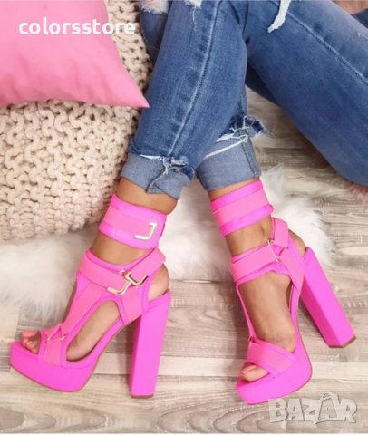 Сандали на ток - циклама - R1L9213-6