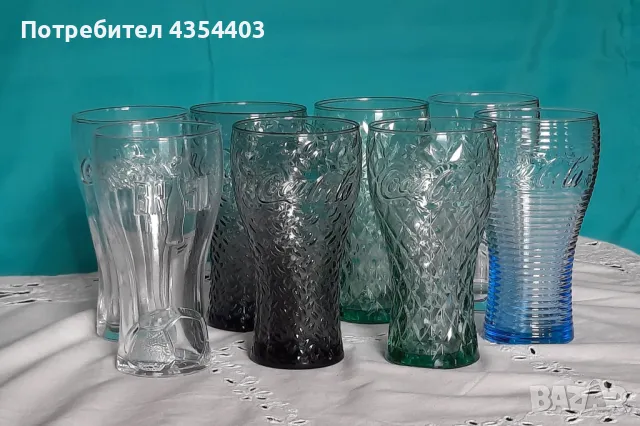 Стъклени чаши Coca-Cola, снимка 4 - Чаши - 49000343
