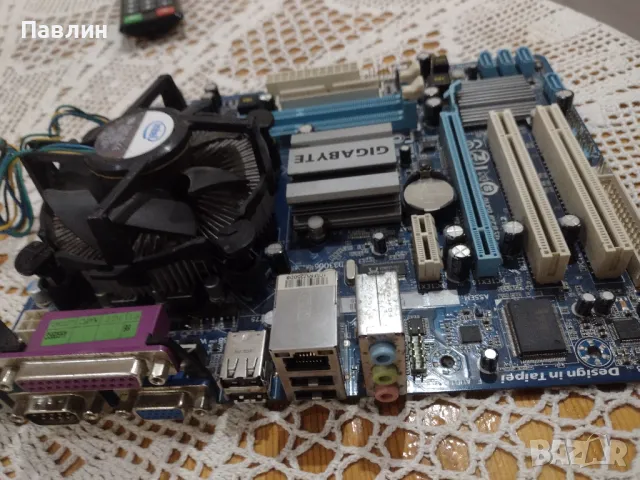 Дъно Gigabyte GA-G41MT-ES2L с процесор, снимка 2 - Дънни платки - 49010546