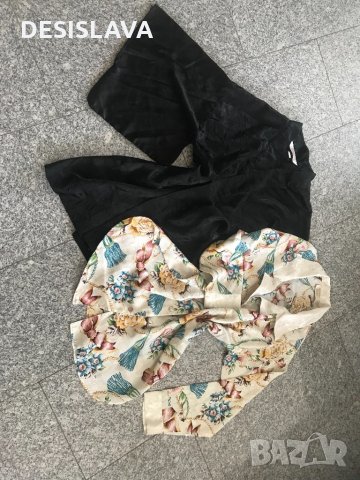 VICTORIA S SECRET риза и кимоно S, OYSHO S панталон 100% коприна , снимка 10 - Туники - 34013275