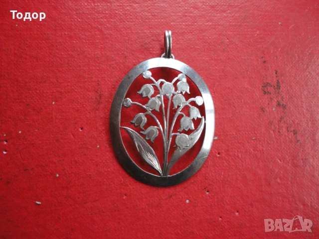Уникален сребърно ажурно колие медальон 900, снимка 10 - Колиета, медальони, синджири - 53306018
