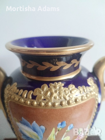 Кобалтово бижу- Франция , снимка 4 - Вази - 52670209