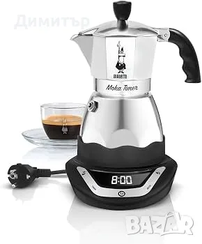 Електрическа Bialetti Moka Timer за 6 Чаши,365W,0,5л,алуминий