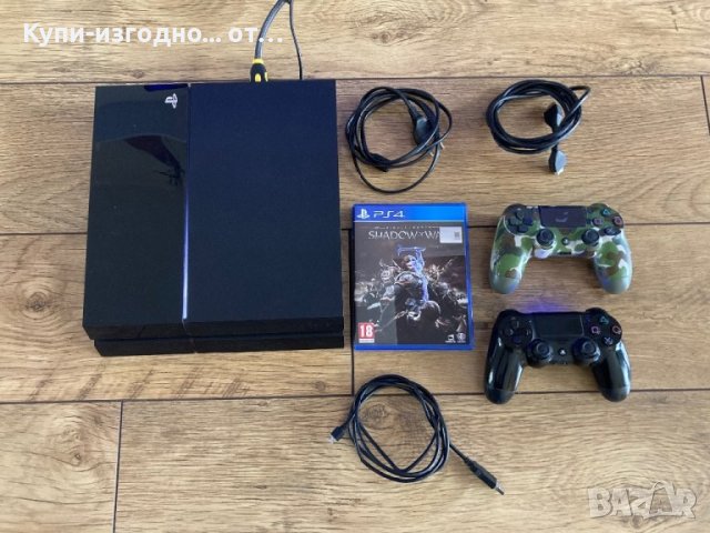 PS4 Fat 500 gb с два джойстика и игра, снимка 1