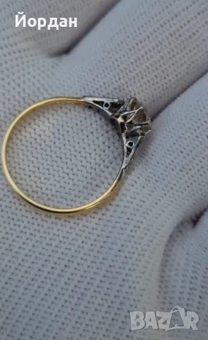 Дамски златен пръстен - антично бижу, снимка 3 - Пръстени - 49468458
