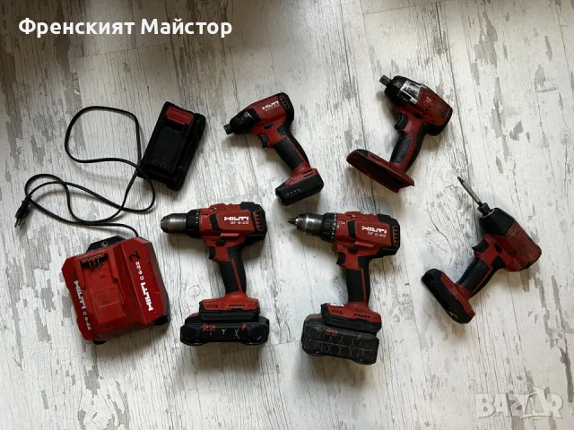 Hilti  Хилти Винтоверт Импакт Гайковерт Nuron батерия и зарядно батерии, снимка 2 - Други инструменти - 55807840