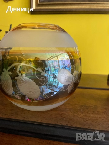 Кристална ваза на Joska Ръчна гравюра и налични етикети , снимка 7 - Вази - 51638133