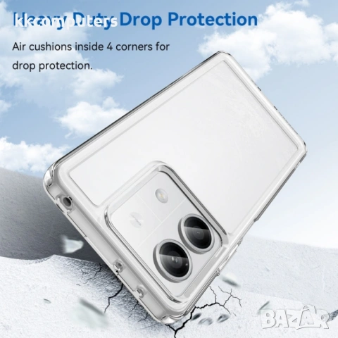 Xiaomi Poco X6 Neo 5G Удароустойчив TPU Калъф и Протектор, снимка 4 - Калъфи, кейсове - 53187195