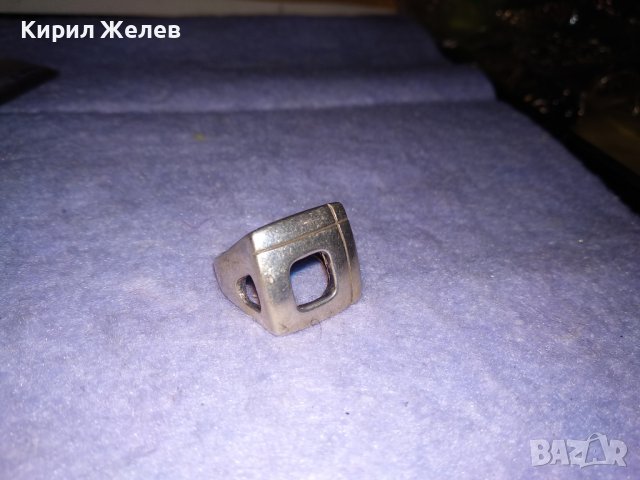 СРЕБЪРЕН ВИНТИДЖ ПРЪСТЕН СРЕБРО 925 РЪЧНА МАЙСТОРСКА АЖУРНА АРТ ИЗРАБОТКА 33153, снимка 14 - Пръстени - 39547601