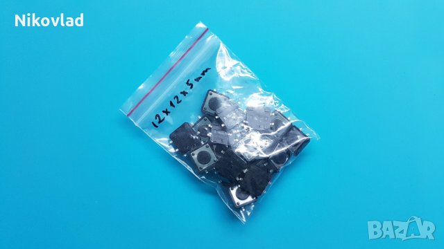 Микро бутони 12X12X5, снимка 4 - Друга електроника - 34253169