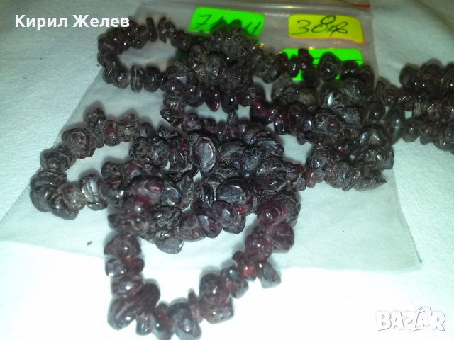 КОЛИЕ НАТУРАЛЕН ТЪМНО-ЧЕРВЕН ГРАНАТ РЯДКО 71611, снимка 7 - Колиета, медальони, синджири - 29546529