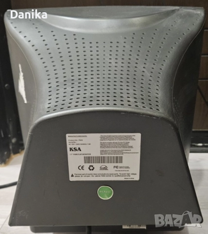 Ретро 17" Монитор KSA 785S плосък кинескоп CRT, снимка 3 - Монитори - 51946791