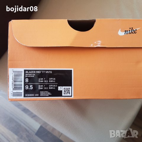 Оригинални маратонки кецове Nike Blazer Mid 77 N 41, снимка 5 - Маратонки - 44506312