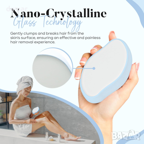 Silken Glow Premium Crystal Hair Remover Устройство за безболезнено обезкосмяване, дамски епилатор, снимка 3 - Епилатори - 44913394