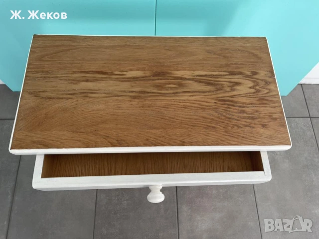 Стилна дървена масичка/поставка, снимка 4 - Маси - 54097946