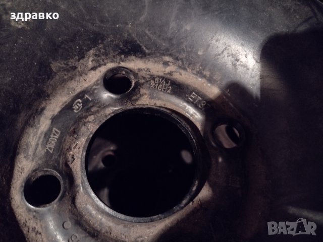 2 бр. железни джанти 16' 4х100 Опел , снимка 3 - Гуми и джанти - 38259621