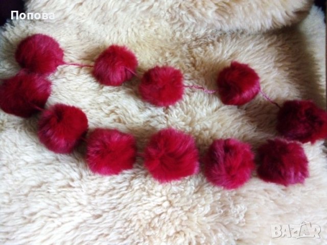  Уникален аксесоар естествена кожа с косъм, снимка 3 - Шалове - 38930928