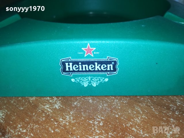 heineken 18х18х3см голям пепелник внос испания 1809211615, снимка 3 - Колекции - 34174552