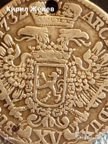 Сребърна монета 15 кройцера 1732г. Карл шести Австрия рядка 53019, снимка 9 - Нумизматика и бонистика - 53084382
