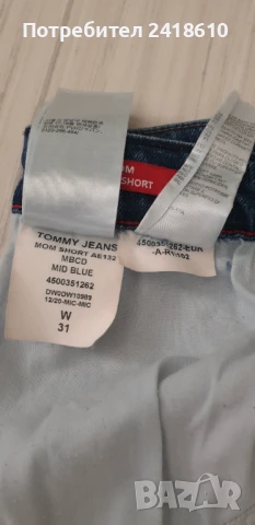 Tommy Hilfiger Mom Denim Jeans Short Womens Size 31 ОРИГИНАЛ! Дамски Къси Дънкови Панталони!, снимка 10 - Къси панталони и бермуди - 50713378
