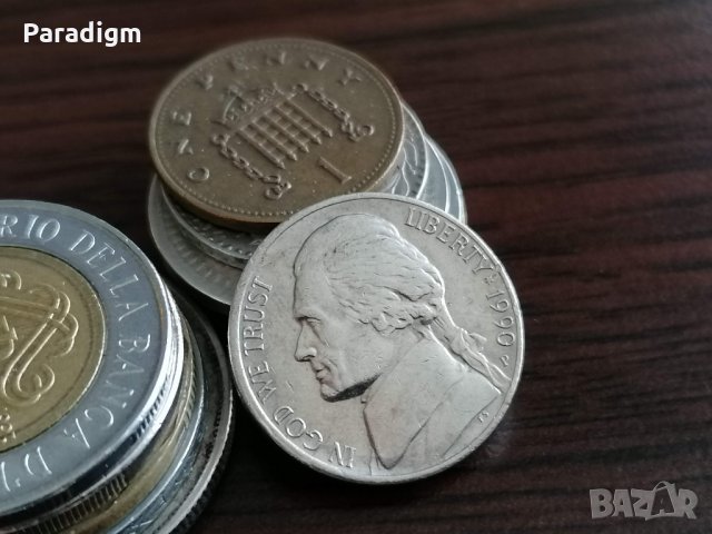 Монета - САЩ - 5 цента | 1990г., снимка 2 - Нумизматика и бонистика - 35608591