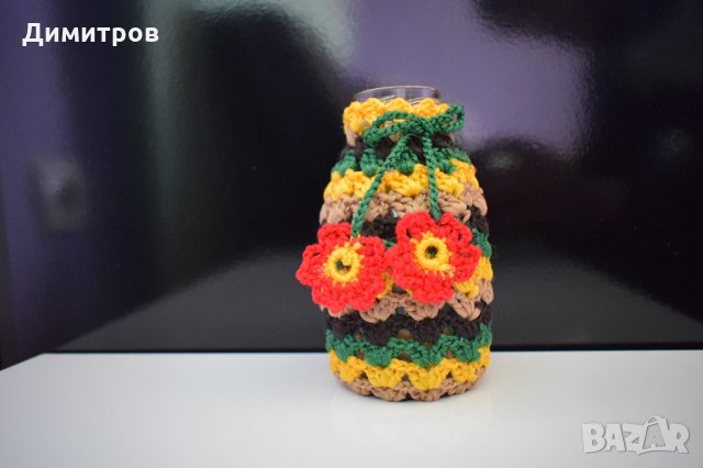 Красиви ръчно плетени вази, снимка 8 - Вази - 32188846