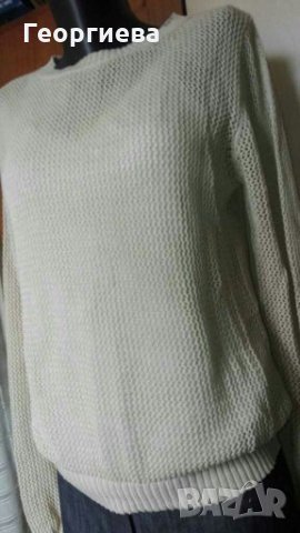 Бежов пуловер👚🍀М, М/L👚🍀 арт.336, снимка 2 - Блузи с дълъг ръкав и пуловери - 29117184