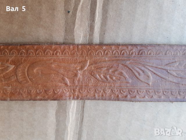 Стар красив дамски кожен колан СБХ, снимка 6 - Колани - 36420996