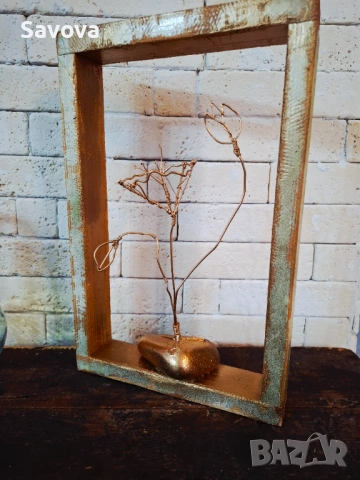 Обемно пано "Цвете", снимка 3 - Ръчно изработени сувенири - 53036873