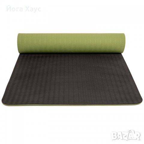 Екологична Постелка за Йога/Пилатес/Фитнес, 6мм с Чанта за пренасяне , снимка 2 - Фитнес уреди - 21456123