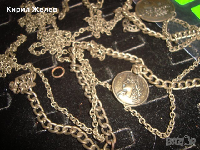 СТАР ВИНТИДЖ БРОНЗ ГЕРДАН КОЛИЕ с МНОГО ДЪЛГА ВЕРИЖКА 16549, снимка 4 - Колиета, медальони, синджири - 30691392
