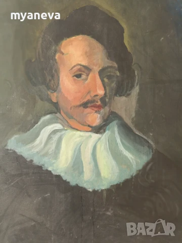 Елегантен портрет от холандския художник Х. Боост (H. Boost)  , снимка 4 - Картини - 51320908