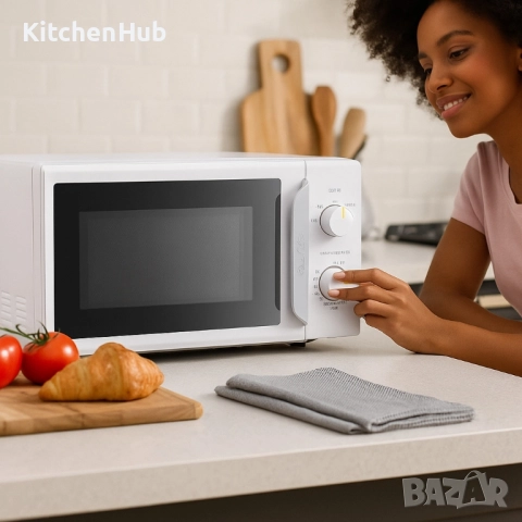 Компактна микровълнова фурна Comfee - 20 литра, 700W и 5 нива на мощност, снимка 6 - Микровълнови - 52122723