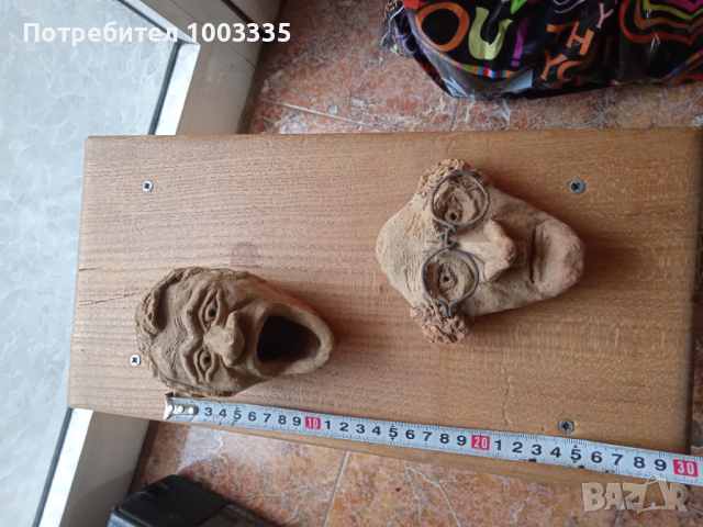 Две стари скулптури от глина , снимка 7 - Колекции - 44617742